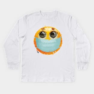 Masked Emoji Kids Long Sleeve T-Shirt